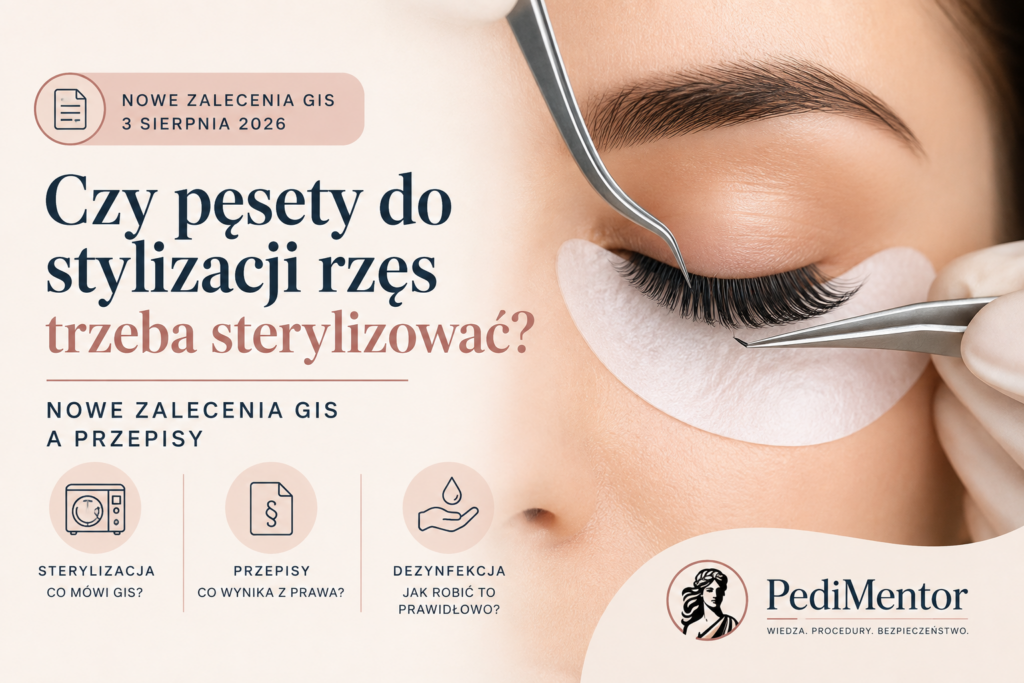 Sterylizacja pęset do rzęs – zalecenia GIS dla stylistek rzęs